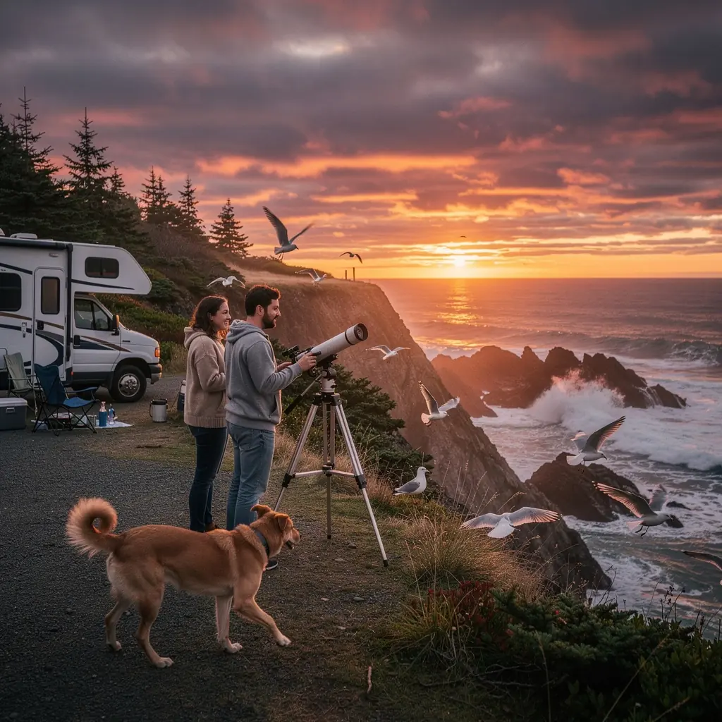 Детали интерьера уютного дома на колесах с комфортной мебелью и кухней.